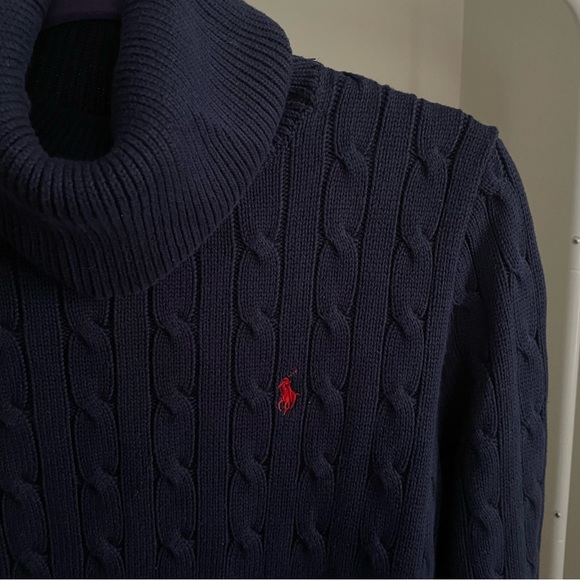 Ralph Lauren Sport Cable-knit Turtleneck Sweater - Picture 2 of 5